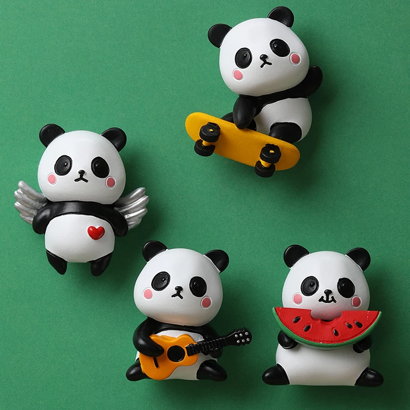 Custom 3D Resin Fridge Magnets Souvenir Animal Panda Resin Fridge Magnets