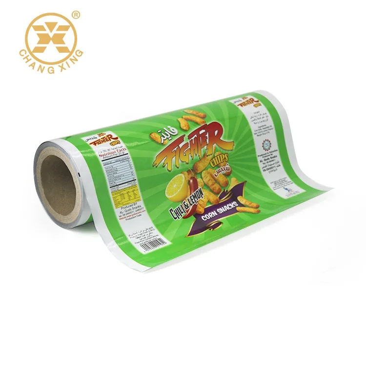 Plastic Packaging Reel for Puffed Snack Food Packaging films for chips chocolate sugar sachet
