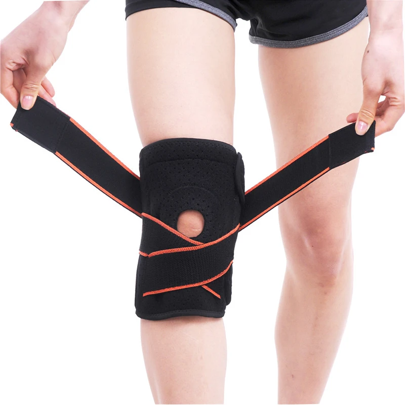 Good Quality Custom Adult Breathable Powerlifting Knee Wraps Brace Knee Support Belt Knee Bandage