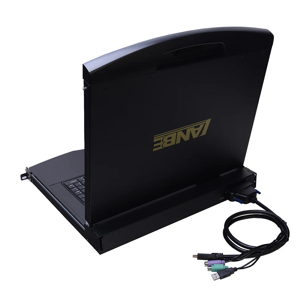 High Definition Monitor 17 Inch Screen Single Port HDMI USB Interface LCD KVM Console Switch