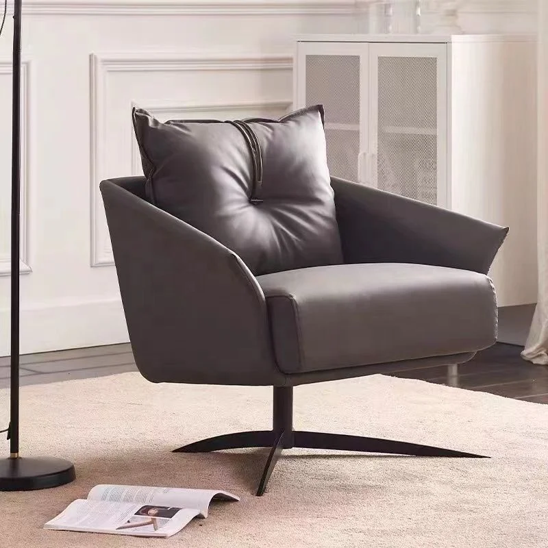 Роскошный светлый диван для гостиной одноместный современный простой балкона