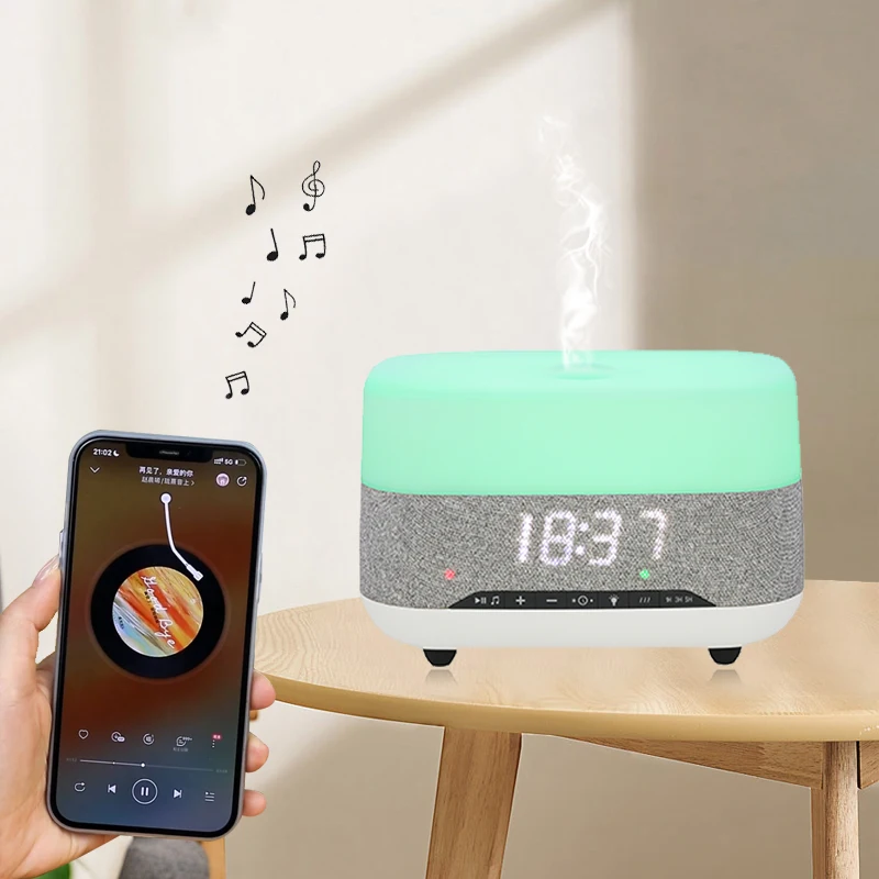 Уникальные продукты 300 мл умный аромадиффузор увлажнитель воздуха для духов диффузор эфирного масла с отображением времени