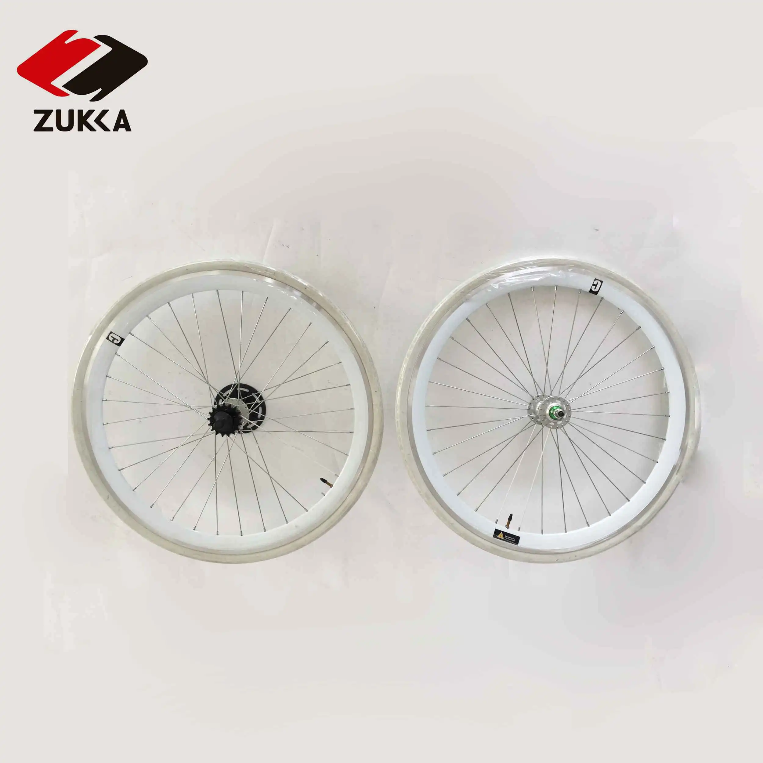 700C 23mm 14G 36H Alloy Fixed Gear Bike Bicycle Wheels Wheelsets With Tyre And Tube