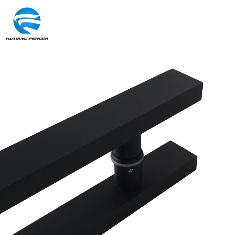 
Simple door handle stainless steel shopping mall office business sliding door handle frosted tempered glass door American handle 