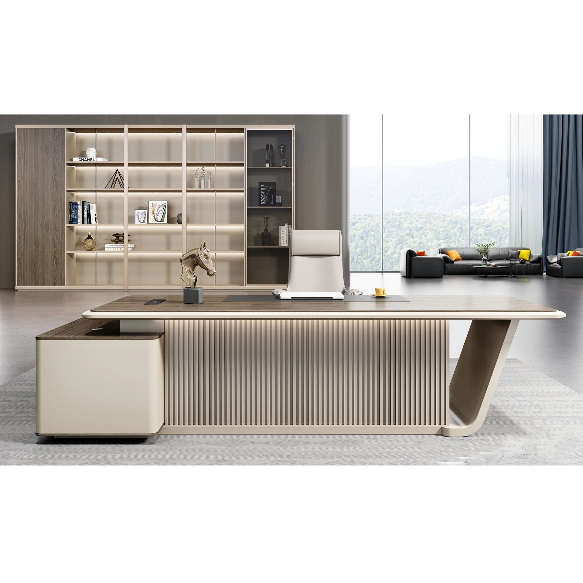 2023 office desk furniture L shape office desk manager office table