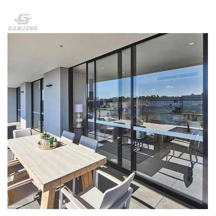 glazing glass black aluminum frame windows doors