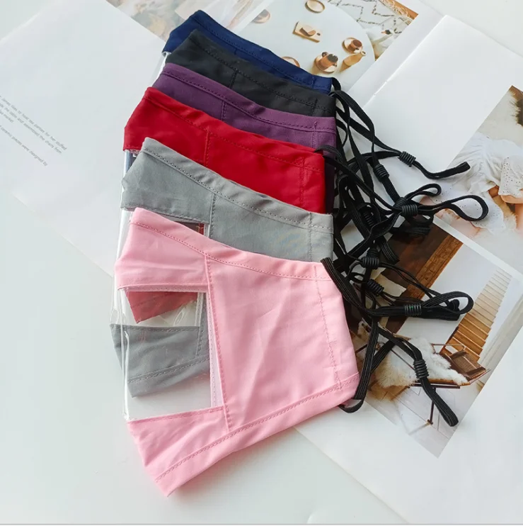 
Pure cotton see-through dust-proof protective mask for deaf-mute people; lip mask with independent package 