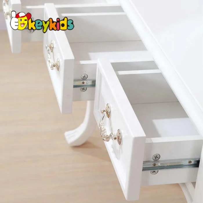 Wholesale cheapest Wooden Dressing Table with Mirror and Stool W08H017