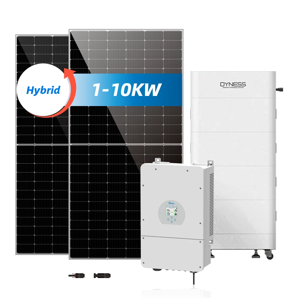 DAH Solar  household Hybrid 5kw  10kw off Grid Home Mini Solar Panel Battery Lighting Power System