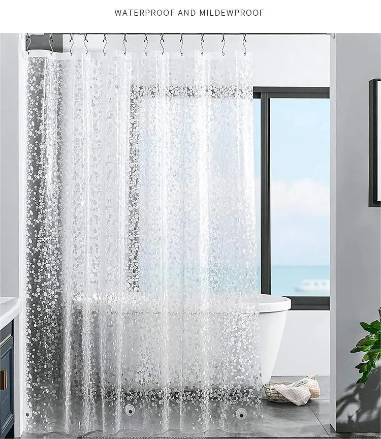 2024 thickened modern simple PEVA curtain for bathroom 71'*71'&71'*79' shower curtains
