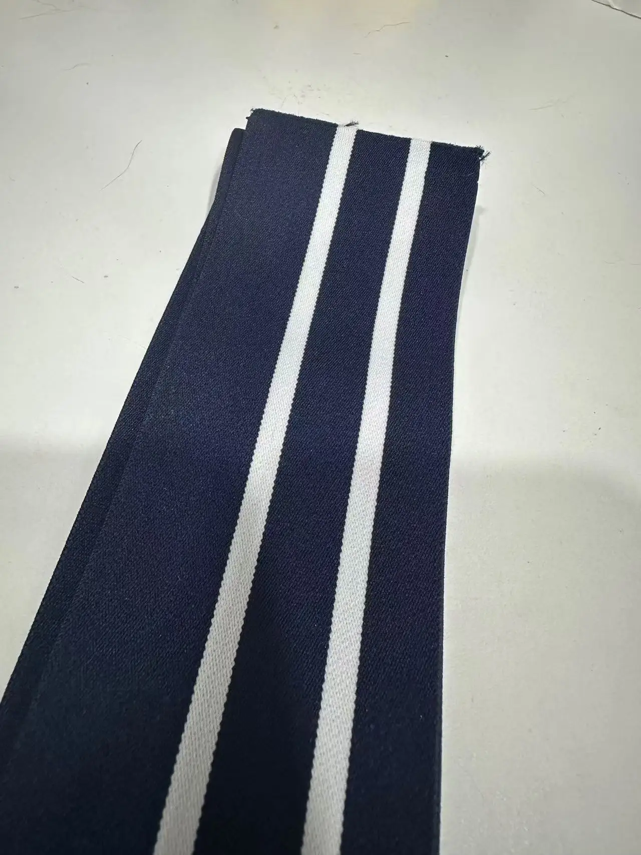 Customizable Navy Blue Jacquard Elastic Band Adjustable Webbing Personalized Strap