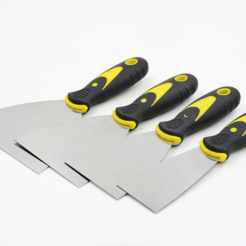 Drywall Tools Carbon Steel Putty Knife Plastic Handle Paint Scraper for Repairing Drywall Removing Wallpaper Mud