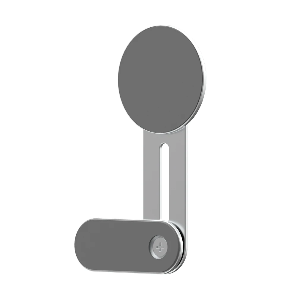 WiWU Portable Magnetic Cell Phone Mount Aluminum Alloy Foldable Laptop Extended Phone Holder Extender Attach to Computer Monitor