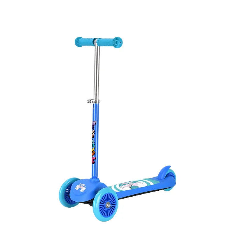 Customised Logo Toddler Child Mini Scooter Outdoor Foldable Scooter with Adjustable T Bar