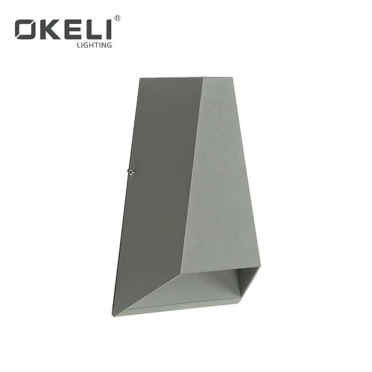 
OKELI Hot sale aluminum ip54 waterproof 9w outdoor garden wall mounted led wall light 