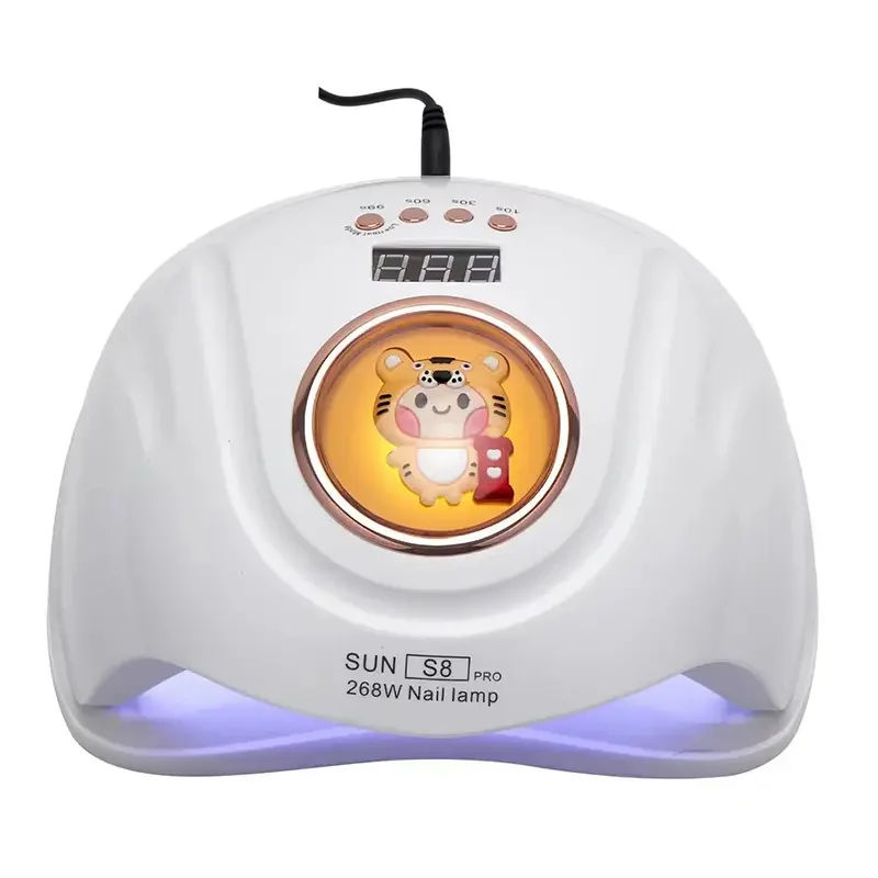 Fashionable Cute Nail Lamp with Cartoon Pig Tiger Panda Design for Curing Polish Gel High Power Nails Art Manicure Tool