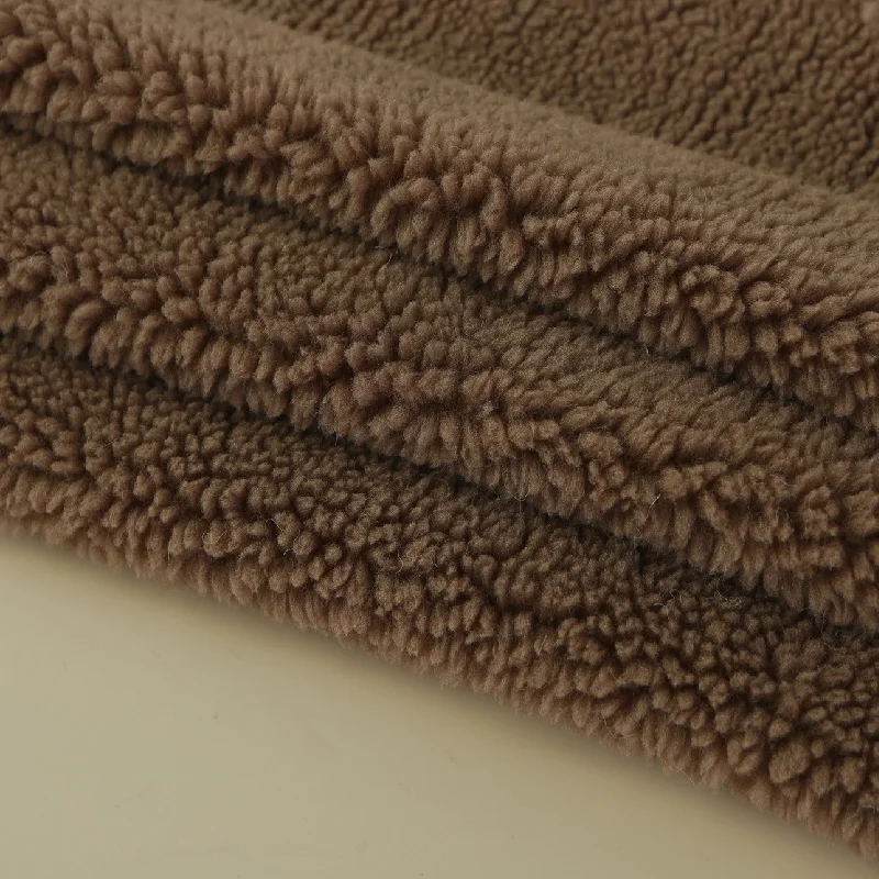 Изготовленная на заказ мягкая ткань из плюшевого меха boucle sherpa 100 полиэфирная флисовая вьющиеся меховые ткани для игрушек или пальто