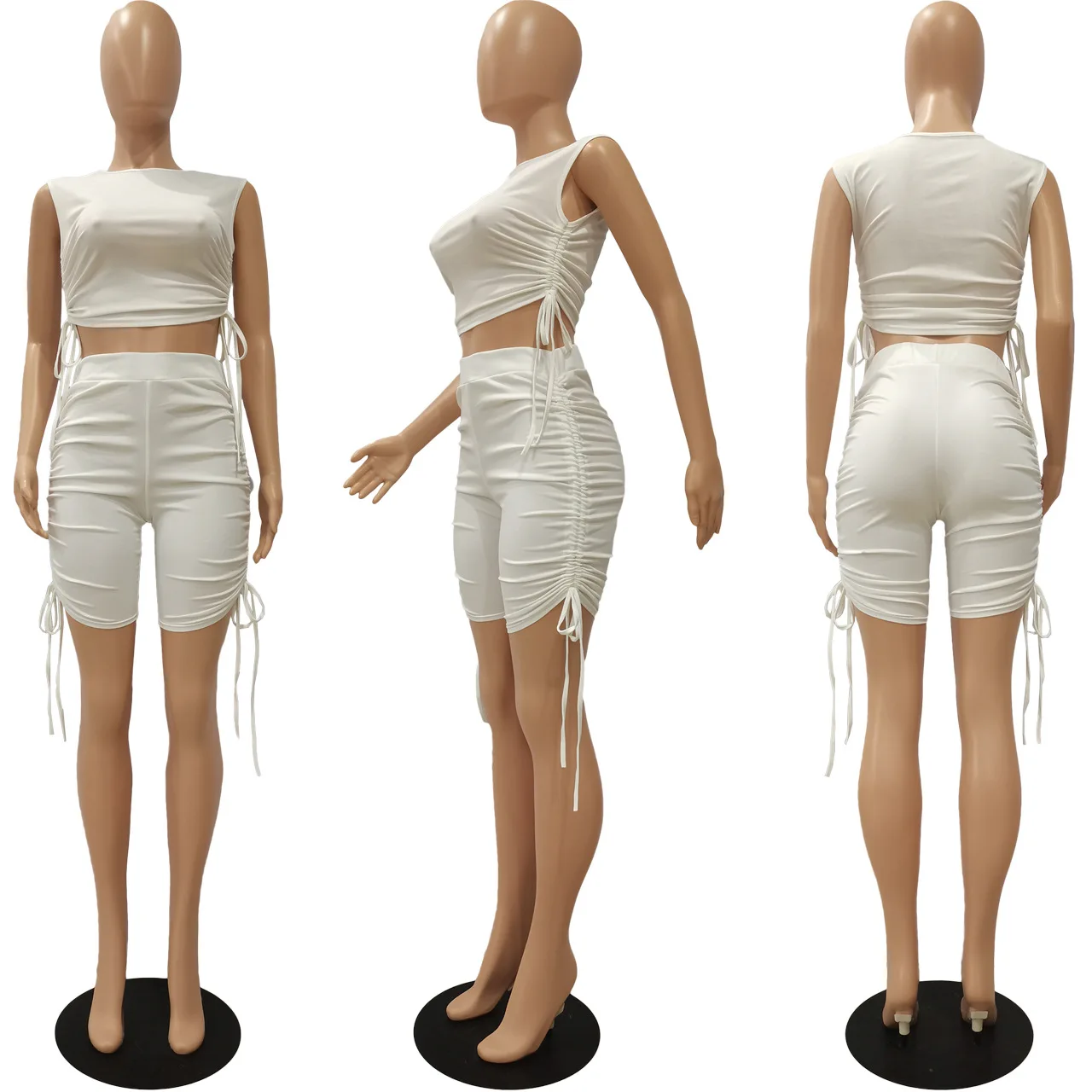 
High Quality Summer casual women top and shorts two piece set women clothing 