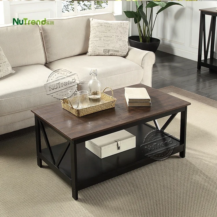 black sofa center tea table modern wood coffee table for living room furniture