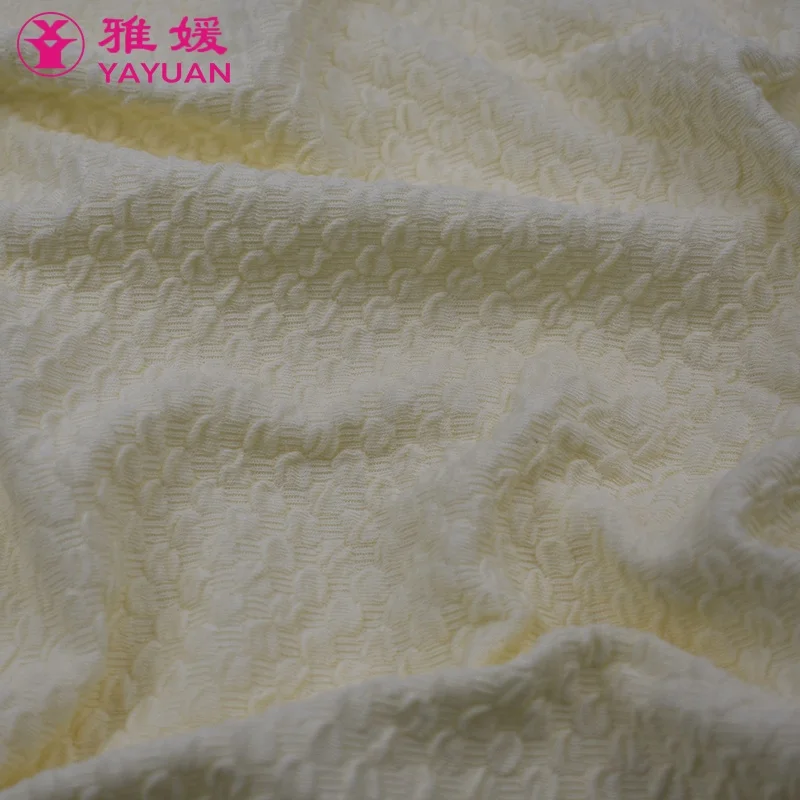 Popular rib jacquard fabric 70% rayon&cotton 23% nylon 7% spandex panty fabric rayon cotton nylon spandex fabric