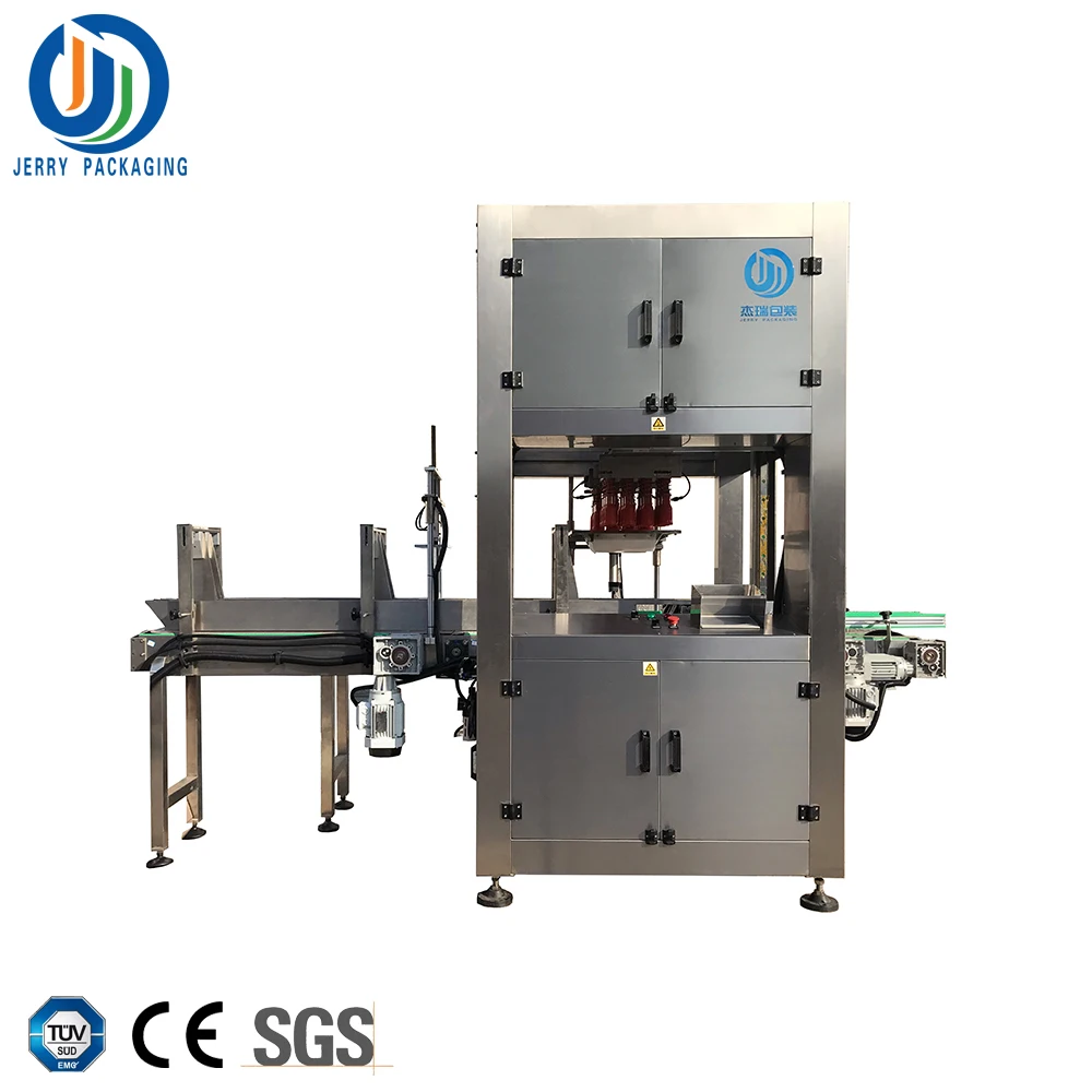 Manufacture Automatic Case Erector Packer Sealer Line For Bottles Pick Up &  Place Carton Box Case Packing Machine
