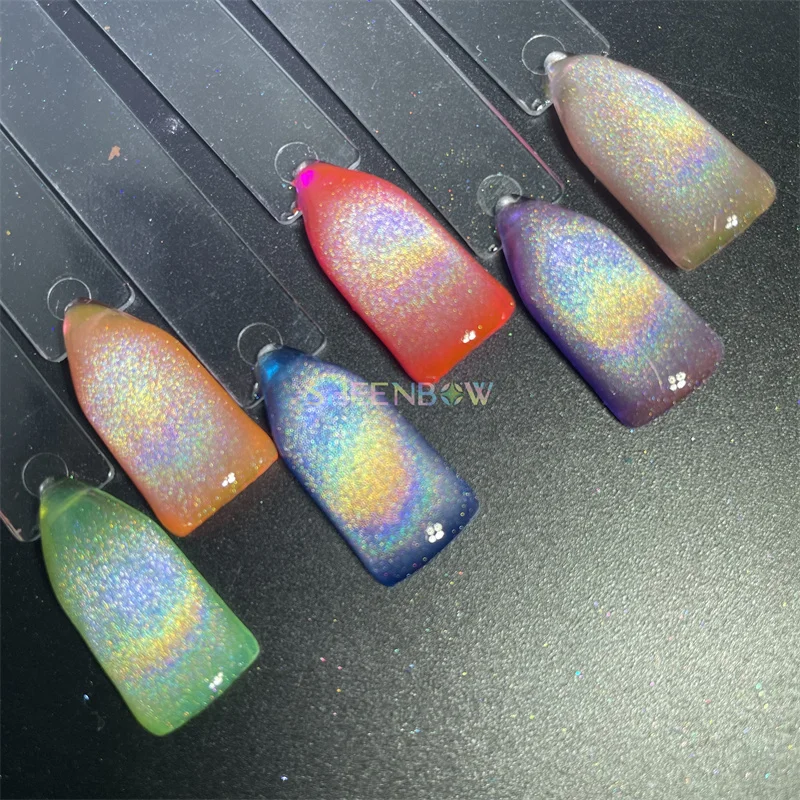 Sheenbow Holographic glitter powder colorshift pigments rainbow holo magnetic pigment