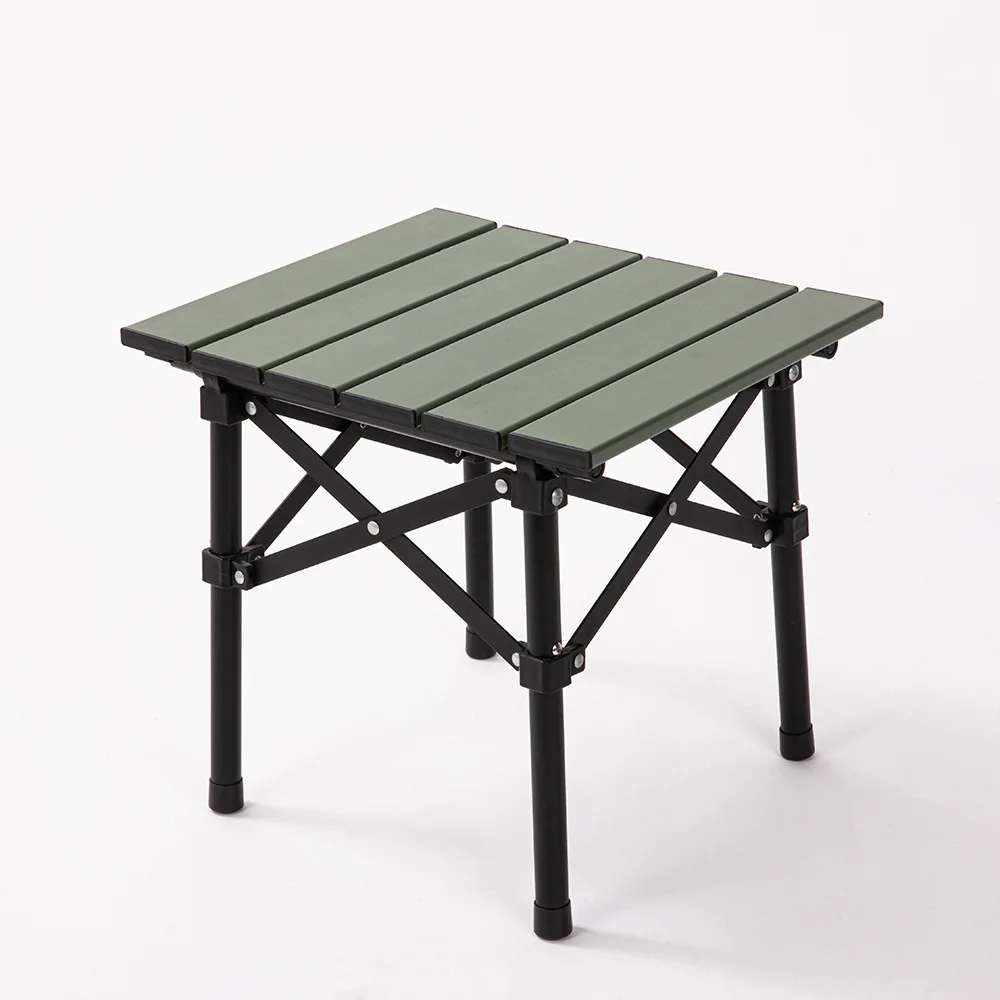 Outdoor small cake roll table ultralight mini aluminum alloy folding small square table picnic camping table