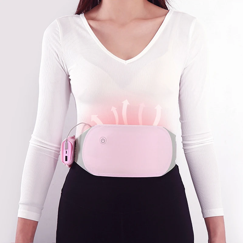 Newest Portable digital Heating belt Massage for Menstrual Period Cramps USB Electric Infrared Waist Warming Belt