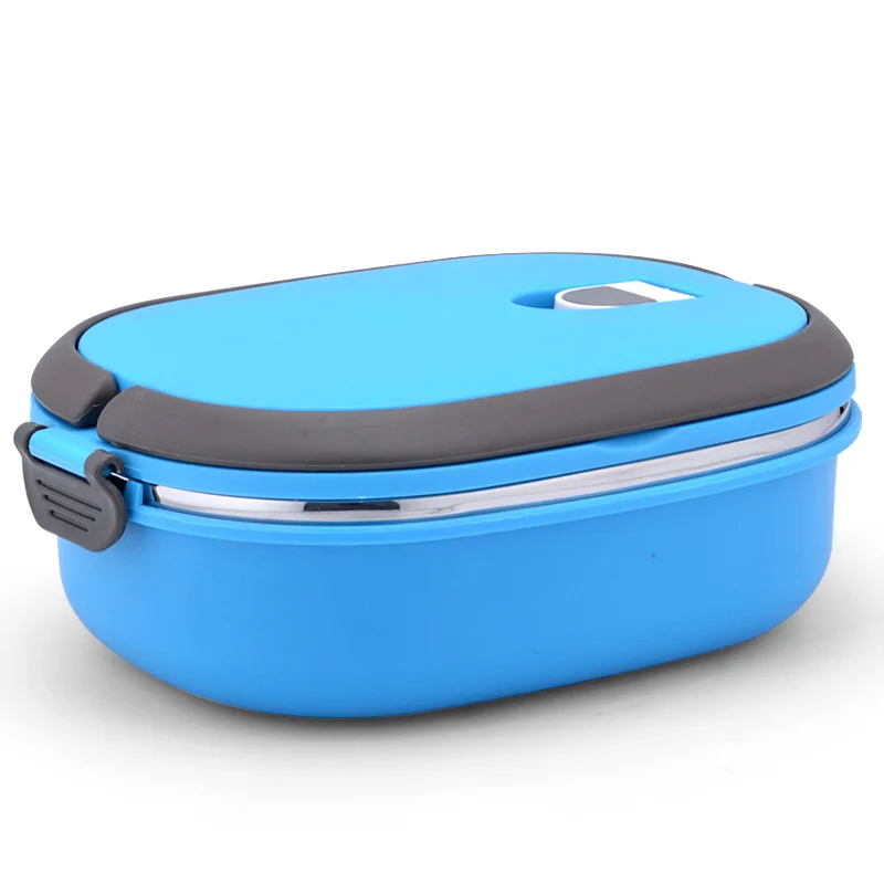 Square Shape Lunch Bento With Lock Insulated Stainless Steel Food Container