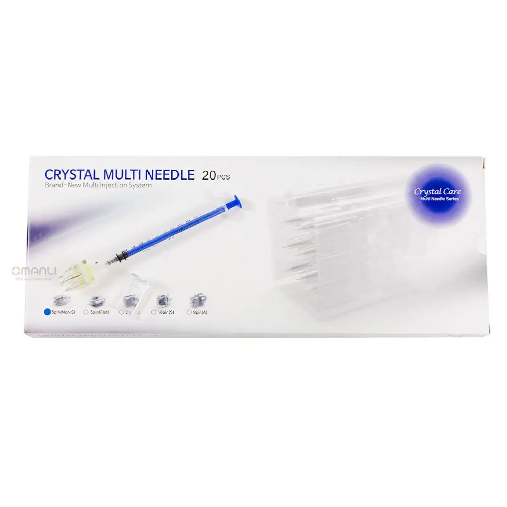 Mesotherapy Injection 5 Pins Multi Needle Crystal Injector 5 Pin Needles For Skinbooster