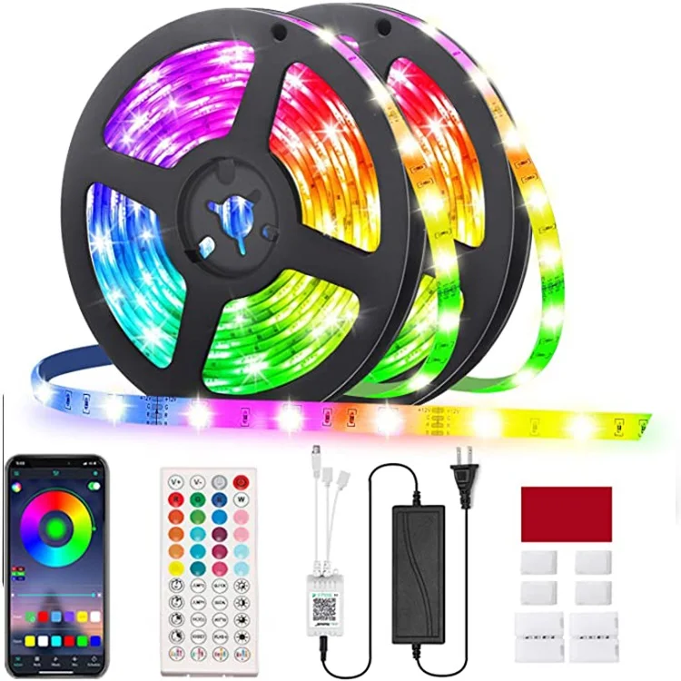 12 В гибкая светодиодная лента RGB приложение для синхронизации музыки пульт дистанционного управления USB 24 спальни ТВ ПК подсветка окружающая 5050