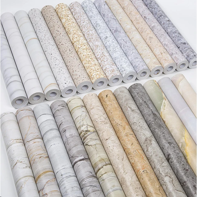 Marble Design self adhesive waterproof wallpaper heat resistant self adhesive contact paper marble pvc decorative film