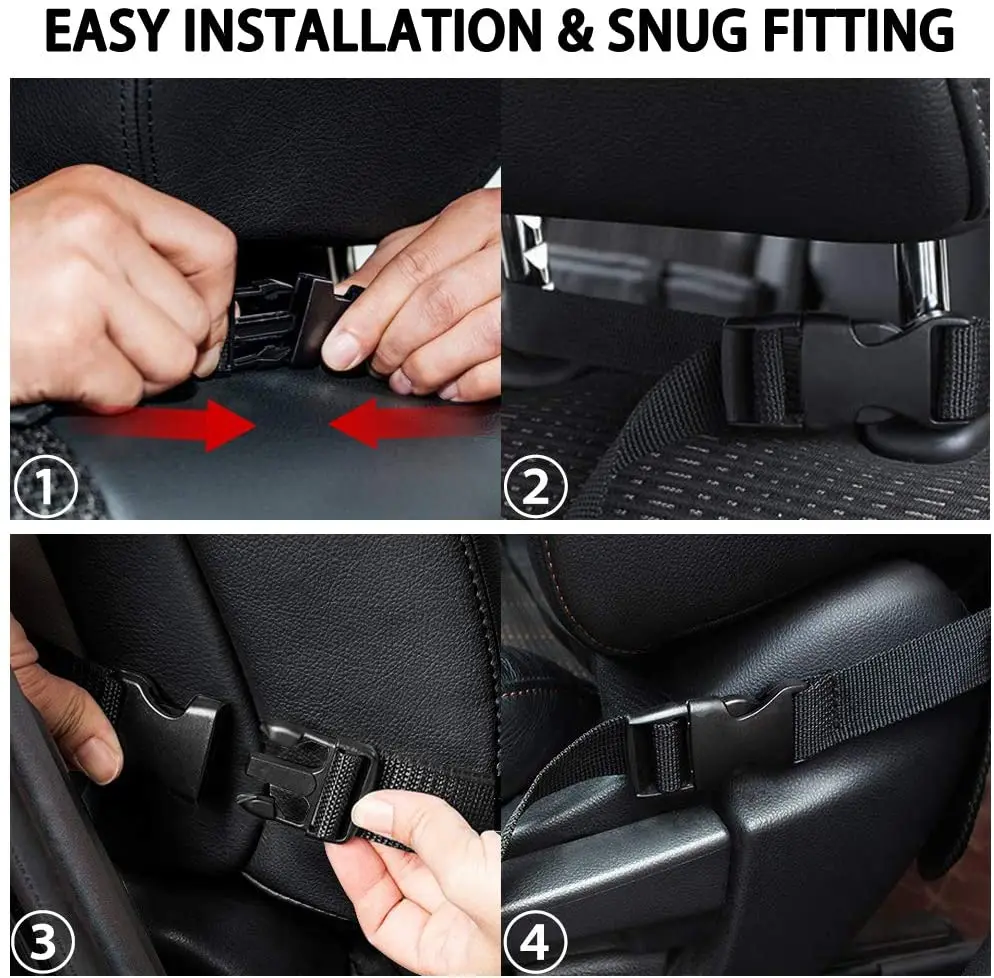Car Backseat Organizer with Touch Screen Tablet Holder