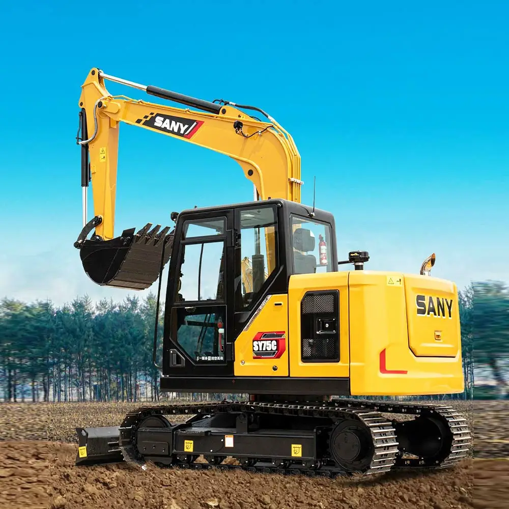Лидер продаж SY 75 2021 год б/у SY75C экскаватор 7ton Б/у SY215C хорошее