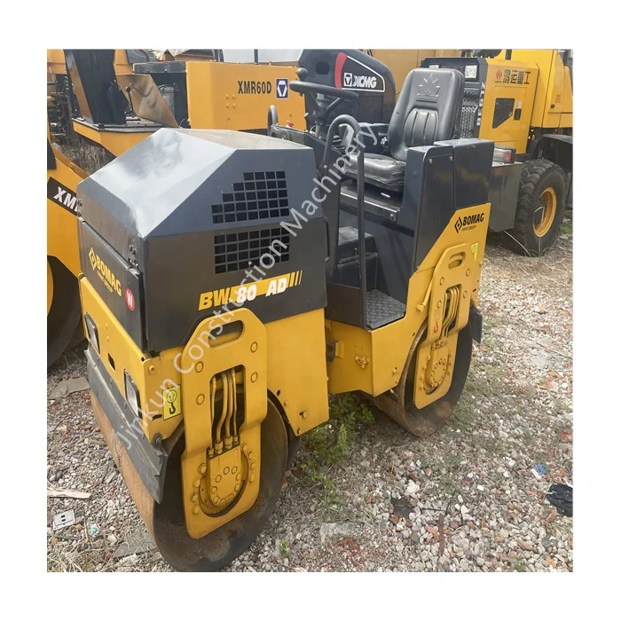 BOMAG 3-тонный роликовый мини-Вибрационный ролик BW80AD трехтонный Малый дорожный каток