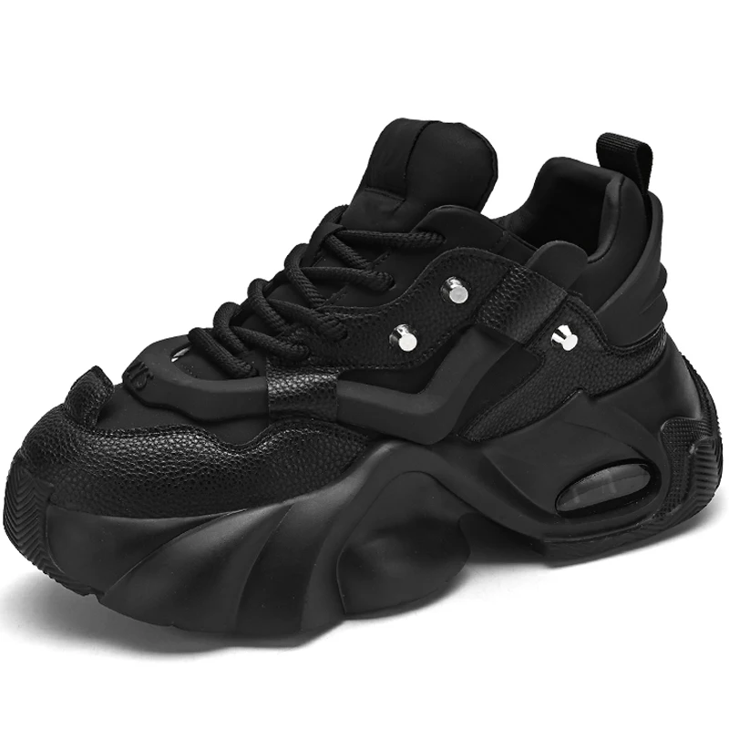 Dropshipping Custom Logo Casual Chunky Platform Sneakers Height Increasing Fashion Designer Shoes Men