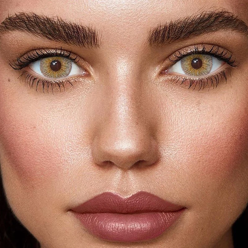 RTS New Fresh Lady Antarctic Blue Wholesale Yearly Eye Care Cosmetic Lentes de Contacto Eye Lens Colored Contacts