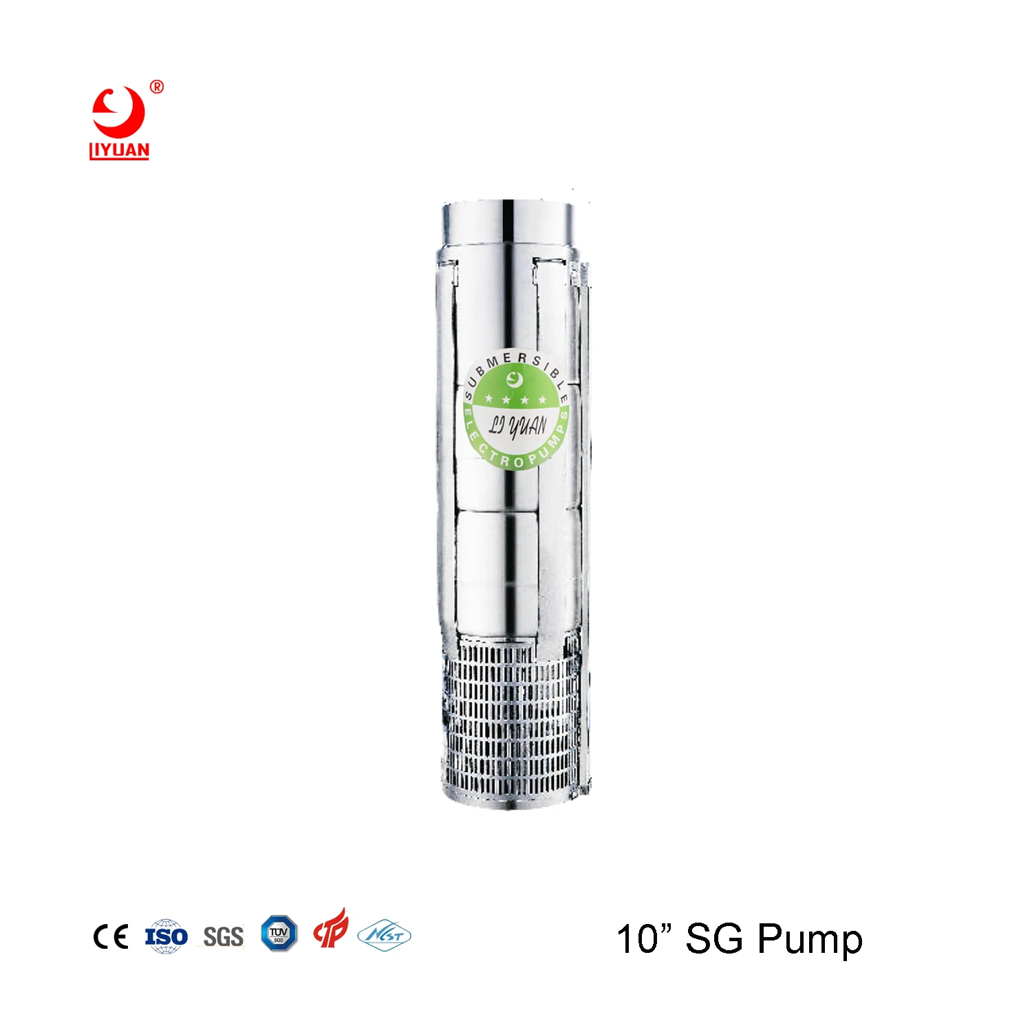 10 Inch Solar Water Pump Borehole Electric Deep Well Pump Stainless Steel Groundwater Submersible Pump