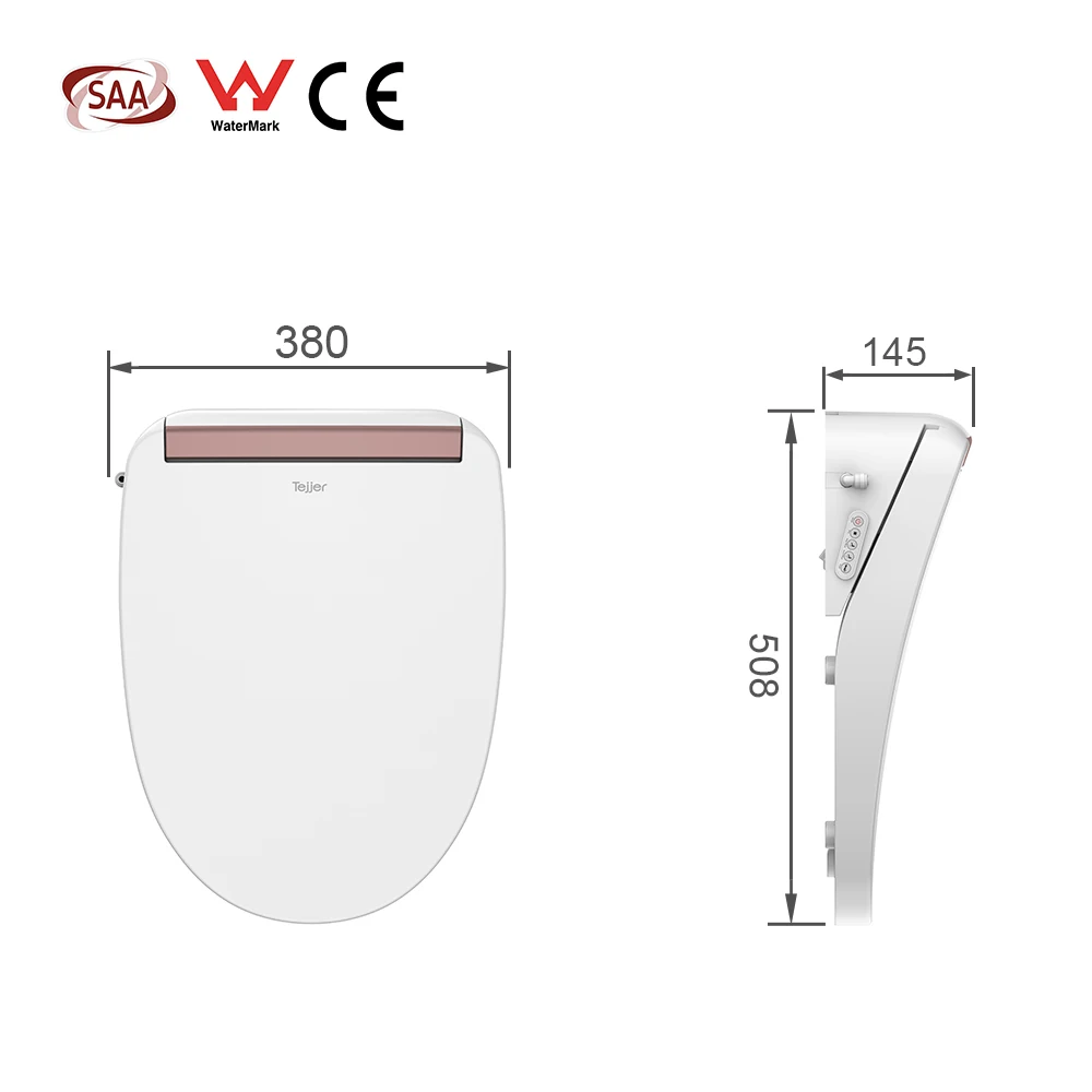 Popular auto heated and adjustable shower pretty toilet seat lids