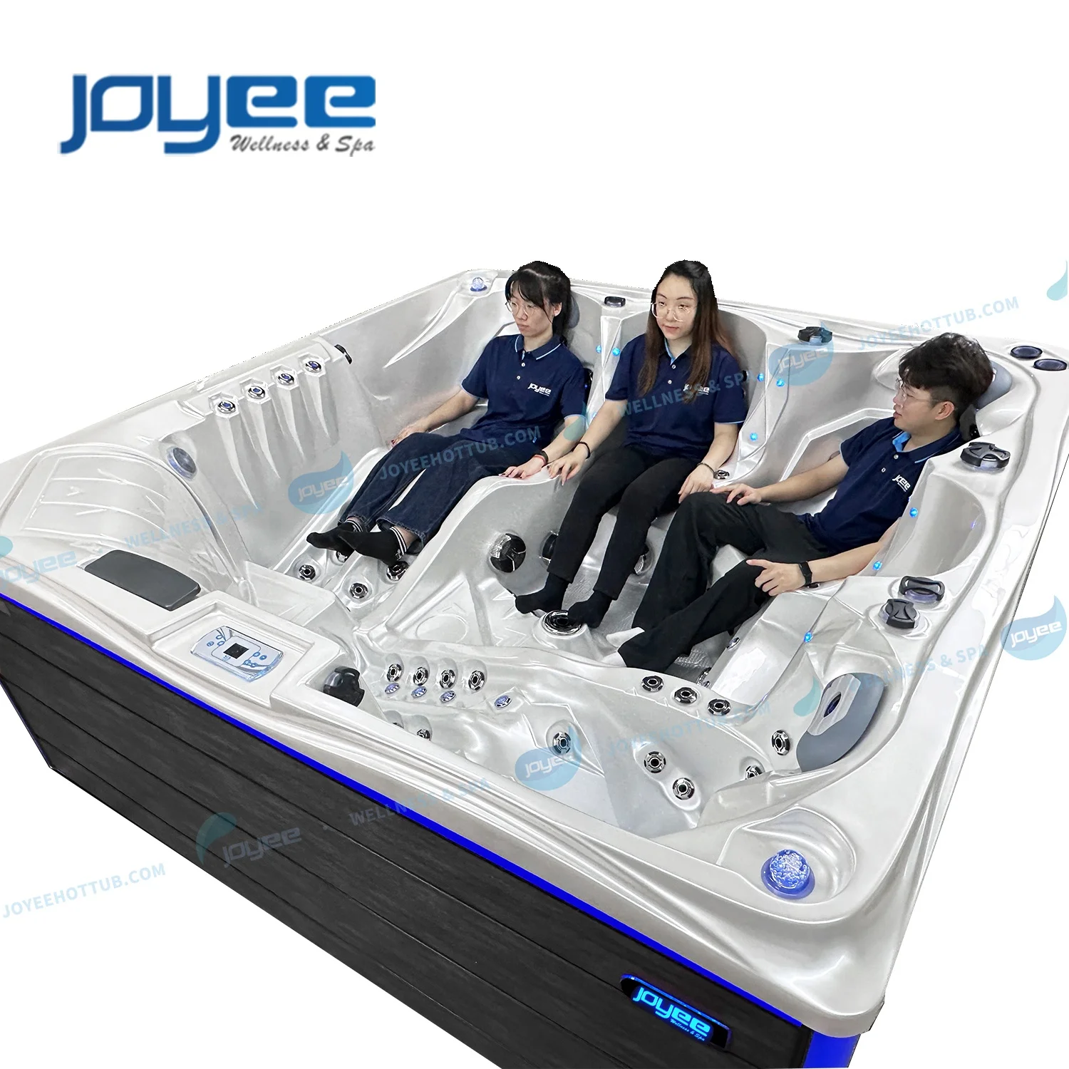 JOYEE Best Offer Portable Massage Hot Tub Spa 5 Persons Outdoor Combo Massage Swim Spa For Villa