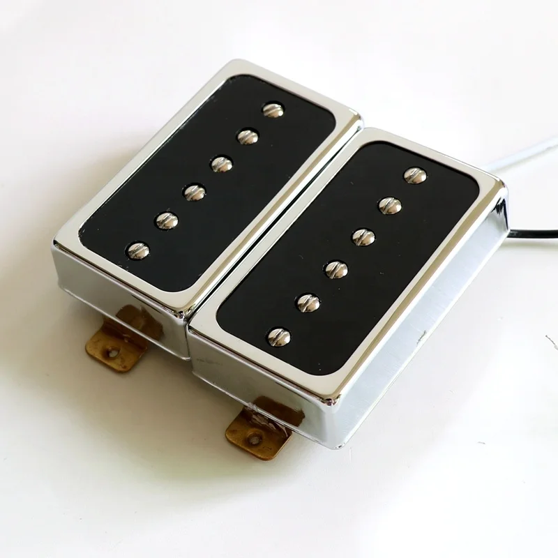 Donlis DL54 Humbucker Size Single Coil p90 LP Guitar Pickup With Alnico 5 magnet Open Style Brass Cover