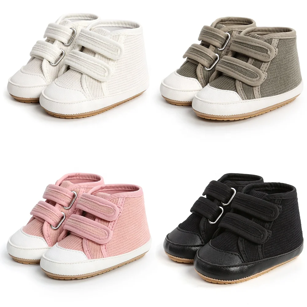 Wholesale Cotton Corduroy Toddler Newborn Infant Boy Girl Kids New Born Walking Baby Casual Shoes