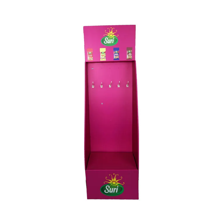 Market Retail Phone Accessories Paper Rack Pegboard Floor Display Socks Hang Hook Product Display Stand