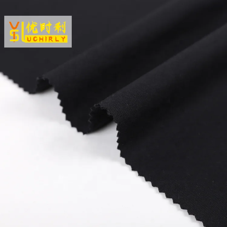 Popular 30S nylon rayon spandex brushed ponte di roma fabric