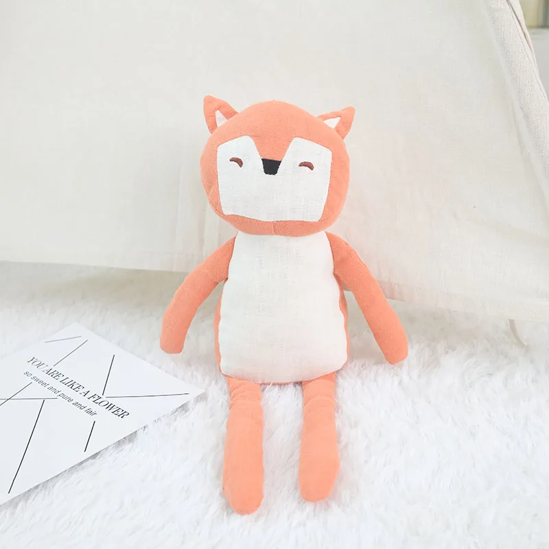 
Factory direct sale stuffed fox monkey moose raccoon stuffed plush forest animals toy 