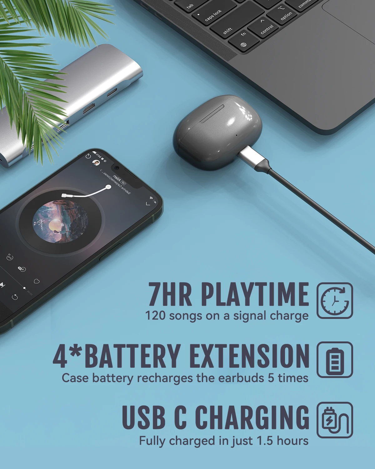 Tws Gaming Mini Wireless Headphones ANC Fone De Ouvido In-Ear Stereo Music Headset Sport Earbuds Earphone