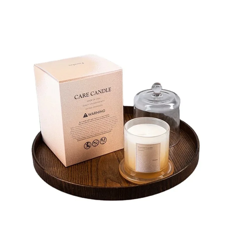 Golden bell glass candle aromatherapy smokeless scented candle Small Crystal Soy Candles