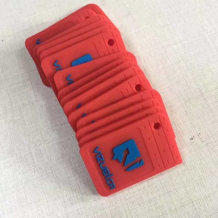 Custom  Soft PVC Heat Press Patch Embossed 3D Logo Silicone Label For Garment