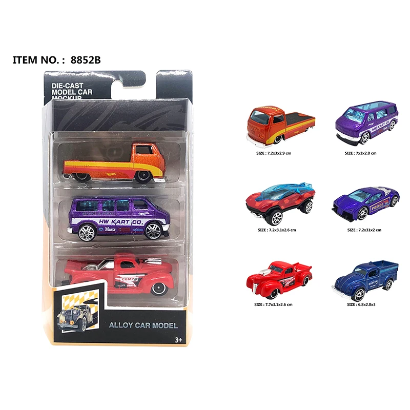 New design 1:64 Scale Colorful Mini Free Wheel Alloy Model Muscle Vehicles Toys Metal Diecast Toys Car Set For Boys