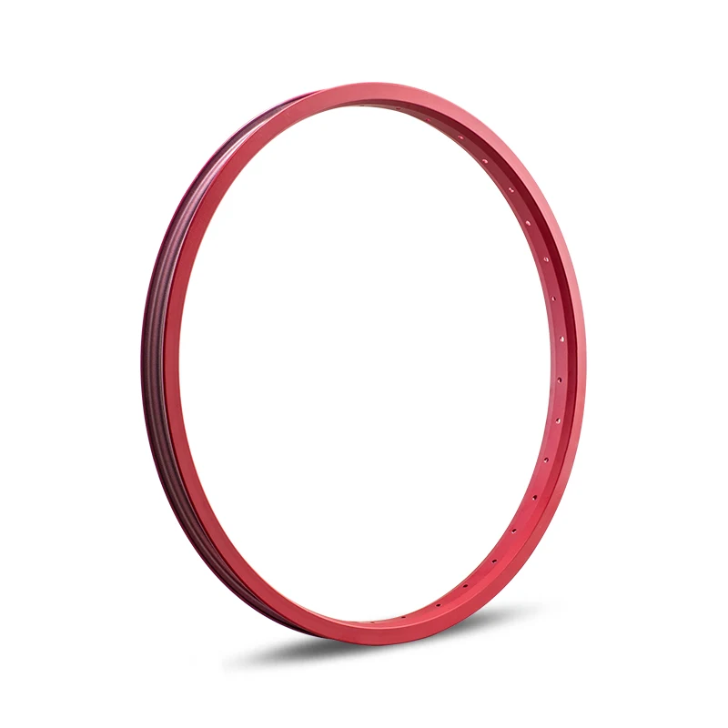 Funsea Bicycle Wheel BMX MTB Kids Adult Bike Rims 20 Inch Tire Rim Single Wall 36 Holes Alloy Width 30mm Matte Red Blue Splatter